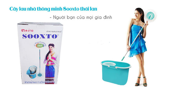 Cây lau nhà 360 độ sooxto giá rẻ