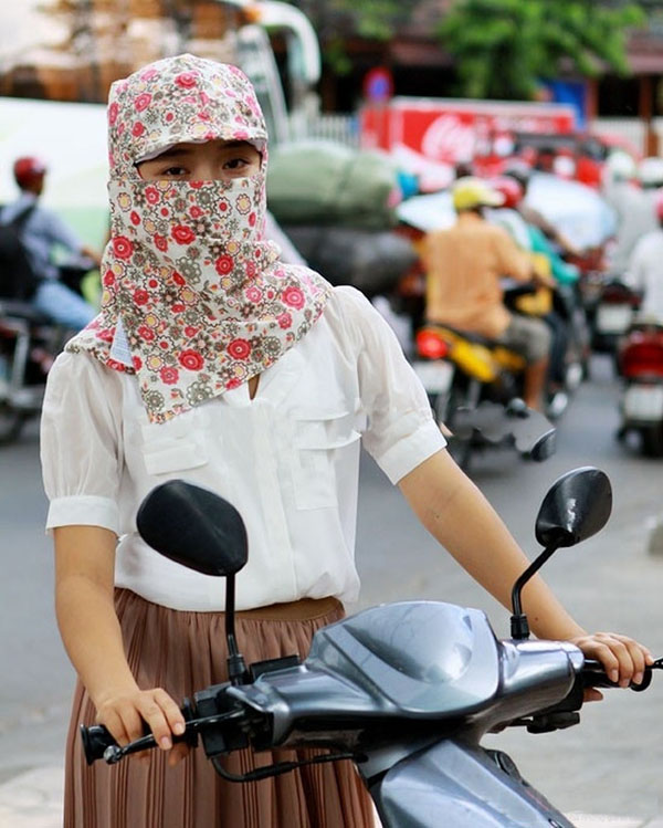 Bộ mũ khẩu trang 2 lớp chống nắng