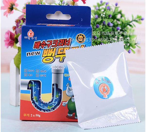 Bột thông tắc đường ống Hàn Quốc 2 gói x 50g