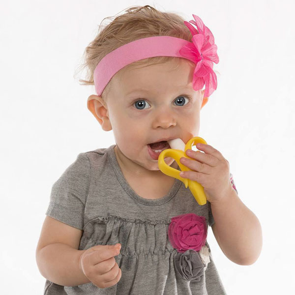 Dụng cụ gặm nướu 2 trong 1 Baby Banana - Mỹ