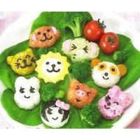 Set 6 khuôn đựng cơm giao họa tiết hình thú ngẫu nhiên