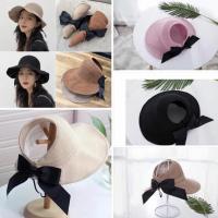 Mũ Cói Nửa Đầu Thắt Nơ Phong Cách Hàn Quốc
