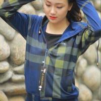 Áo nắng kẻ burberry 