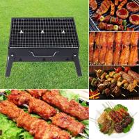 Bếp nướng dã ngoại kèm chổi quét và xiên nướng