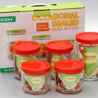 Bộ 5 lọ thủy tinh đựng gia vị tiện dụng