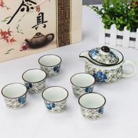 Bộ ấm trà hoa văn cổ hàng xuất Nhật