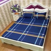 Bộ ga chun & 2 vỏ gối cotton poly mềm mại