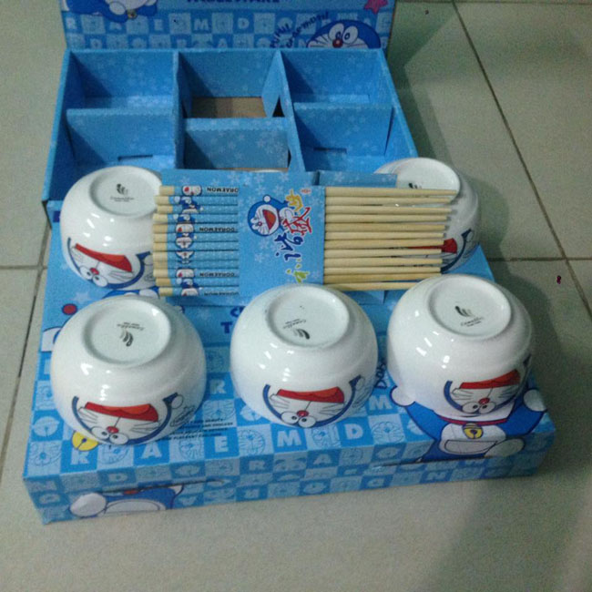 Bộ 6 Bát Đũa Doremon Xuất Nhật cao cấp