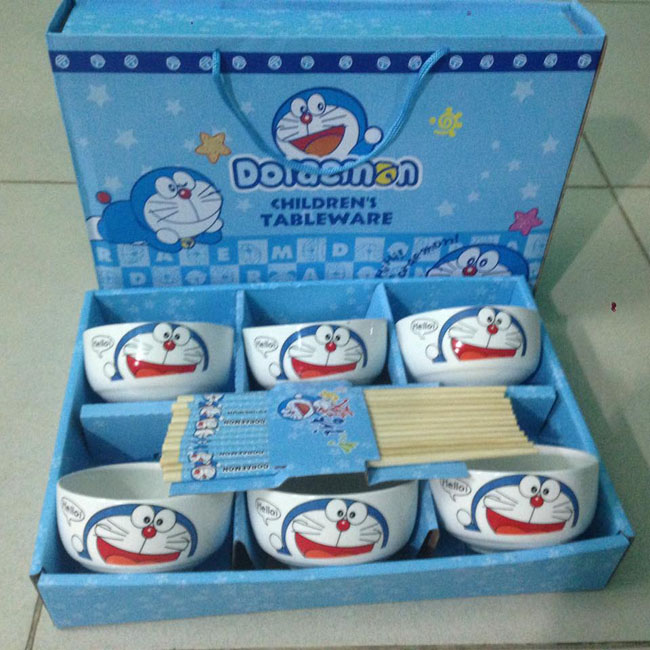 Bộ 6 Bát Đũa Doremon Xuất Nhật cao cấp