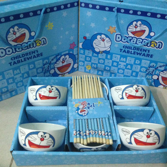 Bộ 6 Bát Đũa Doremon Xuất Nhật