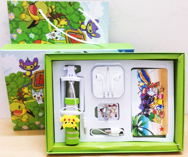 Bộ combo pin sạc dự phòng pokemon