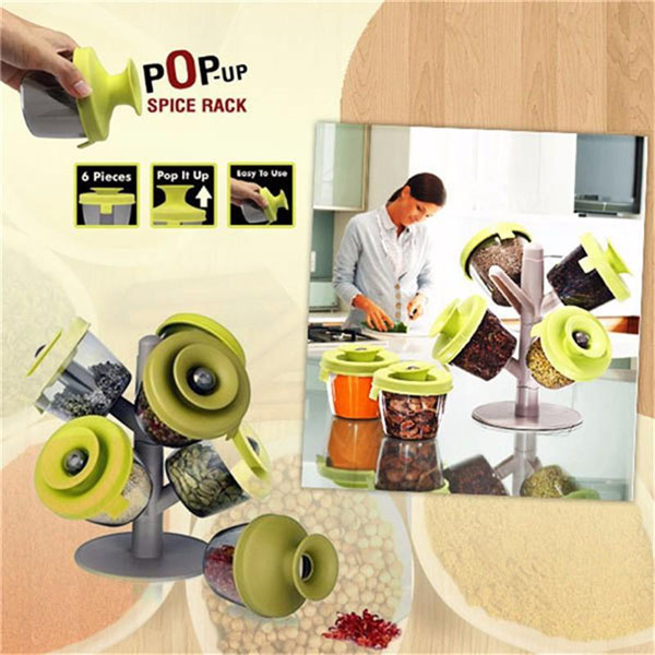Cây treo gia vị pop-up spice rack tiện dụng