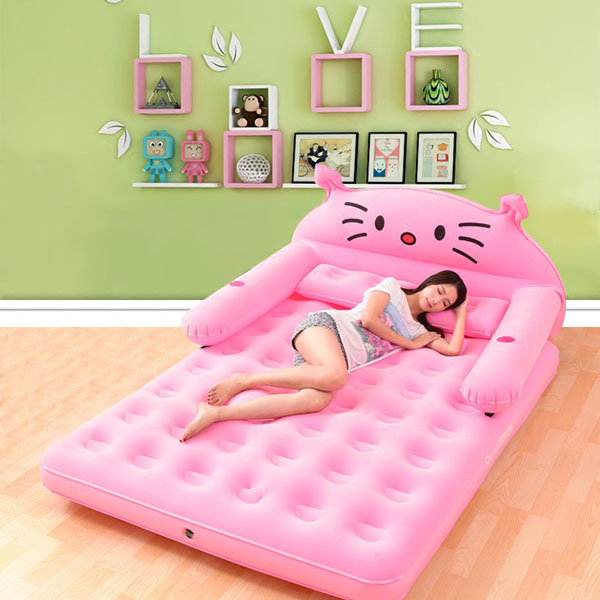 Giường hơi kute kèm bơm điện