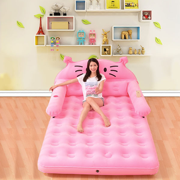Giường hơi kute kèm bơm điện
