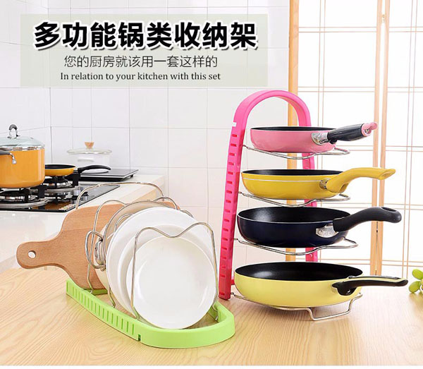 Kệ để xoong chảo bát đĩa 2 tư thế