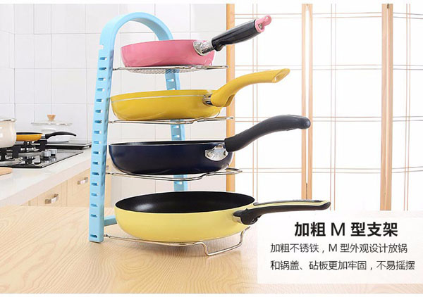 Kệ để xoong chảo bát đĩa 2 tư thế
