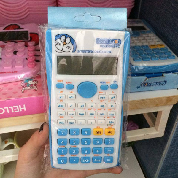 Máy tính fx doremon - hello kitty dễ thương