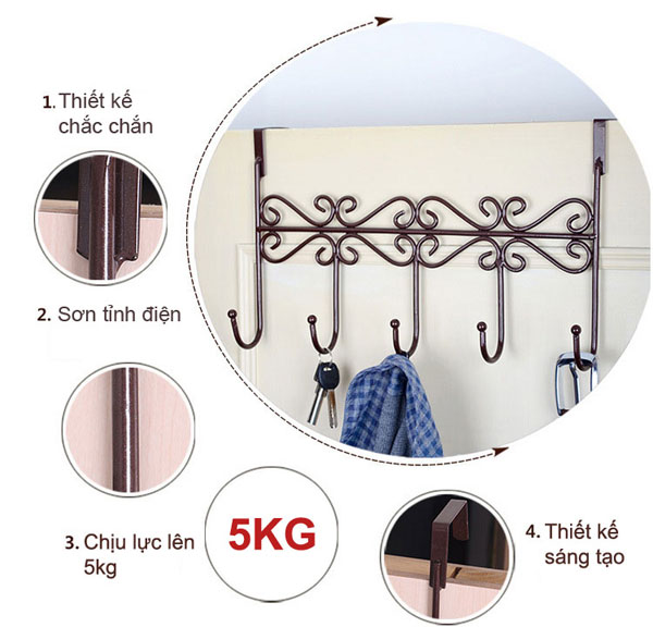 Bán sỉ móc treo đồ sau cửa tiện dụng