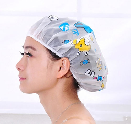 Mũ tắm chùm tóc Hello Kitty