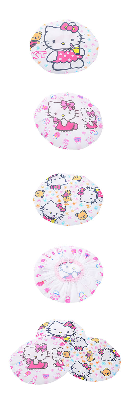 Mũ tắm chùm tóc Hello Kitty