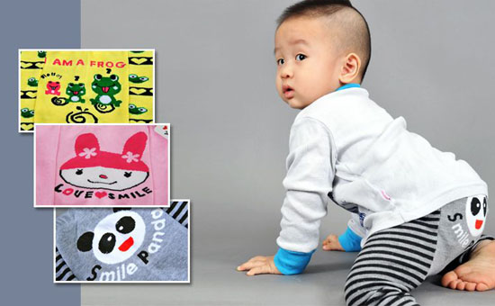 Quần len mông thú đáng yêu cho bé