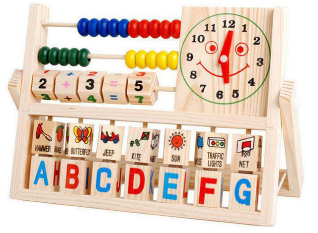 Đồ chơi gỗ giáo dục bảng tính thông minh cho bé