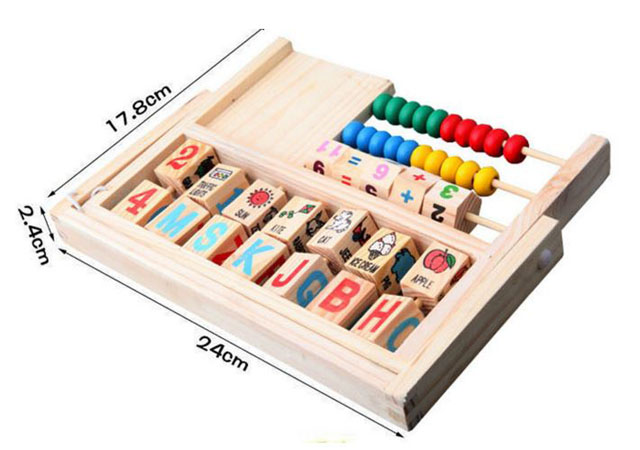 Đồ chơi giáo dục bằng gỗ bảng tính thông minh cho bé