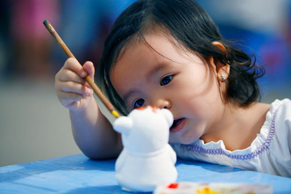 Bộ 6 tượng thạch cao cho bé tô màu