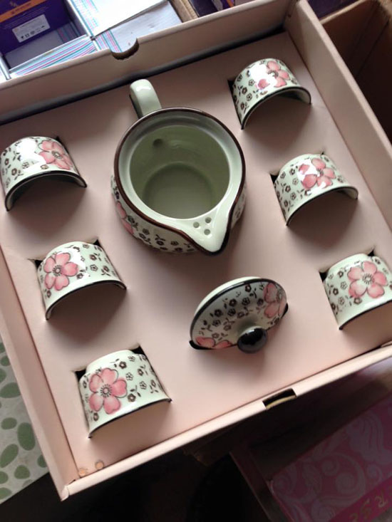 Bộ ấm chén sứ hàng xuất Nhật cao cấp