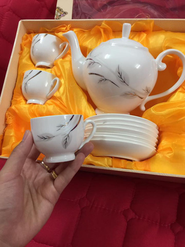 Bộ ấm chén trà ceramics Korea