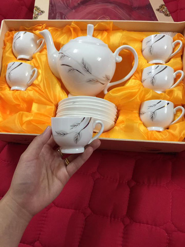 Bộ ấm chén trà ceramics Korea