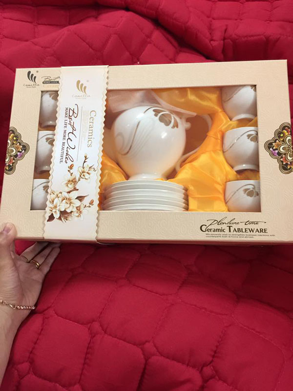 Bộ ấm chén trà ceramics Korea