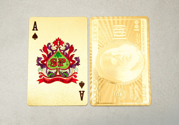 Bán buôn bộ bài tây mạ vàng 24k