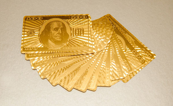 Bán sỉ bộ bài tây mạ vàng 24k