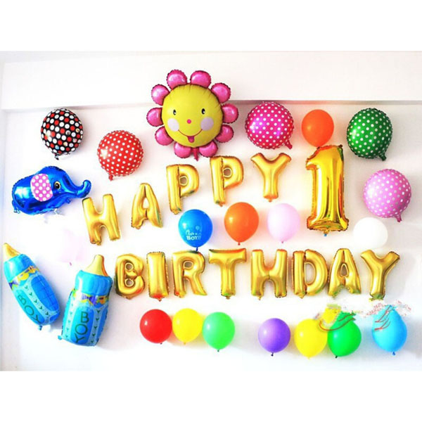 Bộ bóng bay trang trí sinh nhật Happy Birthday