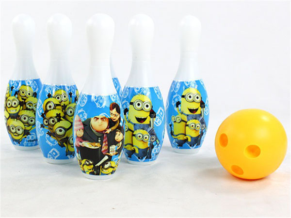 Bán buôn bộ đồ chơi bowling minions cho bé