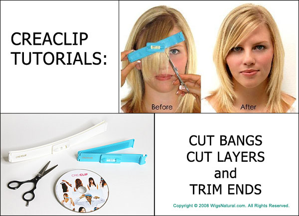 Bộ dụng cụ cắt tóc mái và sau Creaclip