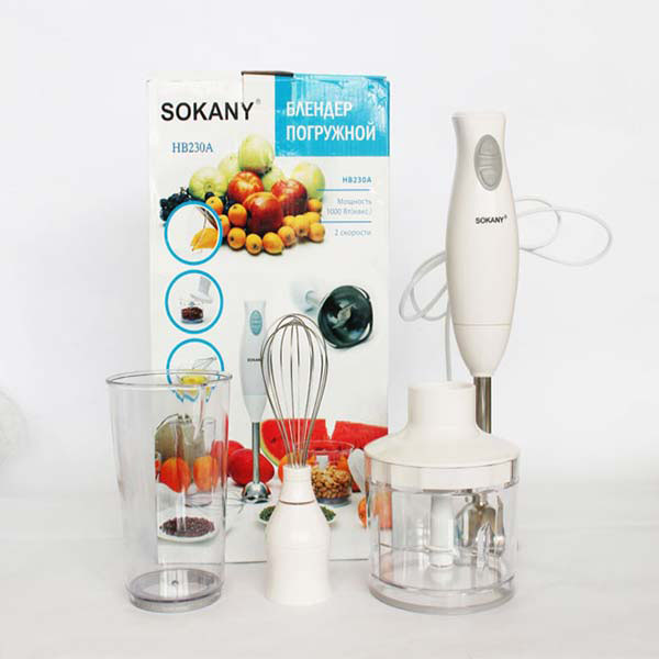 Bộ máy xay máy đành trứng đa năng Sokany HB-230A