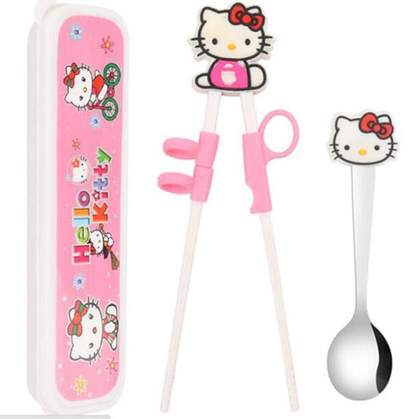 Bộ thìa đũa tập ăn doremon kitty cho bé