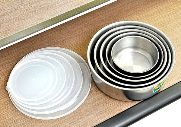 Bán buôn bộ 5 thố inox cao cấp có nắp đậy