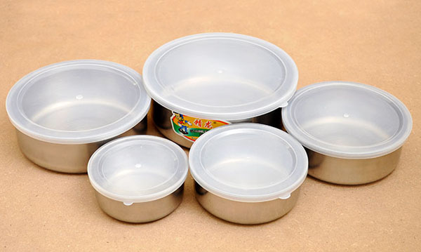 Bán sỉ bộ 5 thố inox cao cấp có nắp đậy