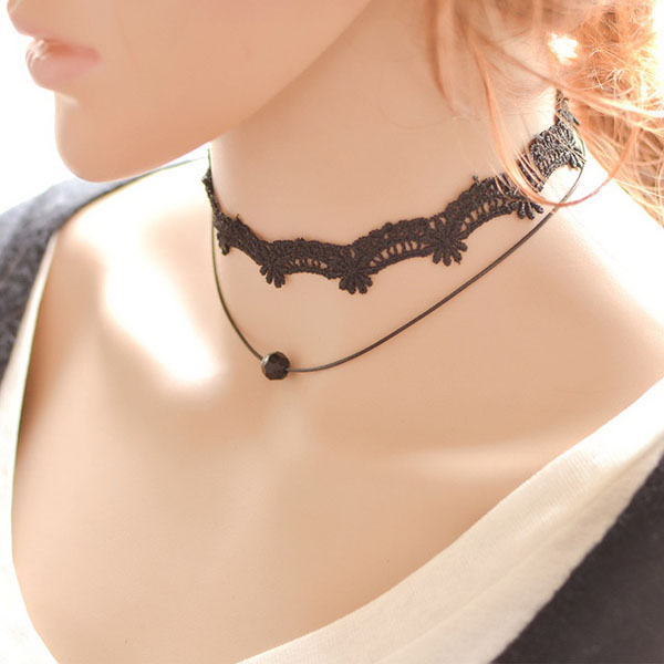 Bộ vòng cổ choker tattoo 12 chiếc thời trang