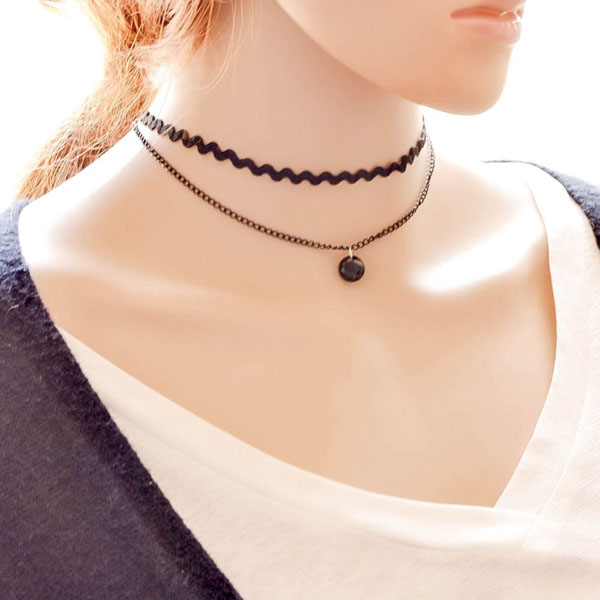 Bộ vòng cổ choker tattoo 12 chiếc thời trang