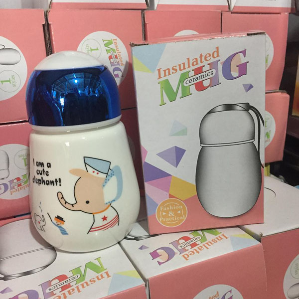 Cốc sứ giữ nhiệt nắp gương mẫu mới