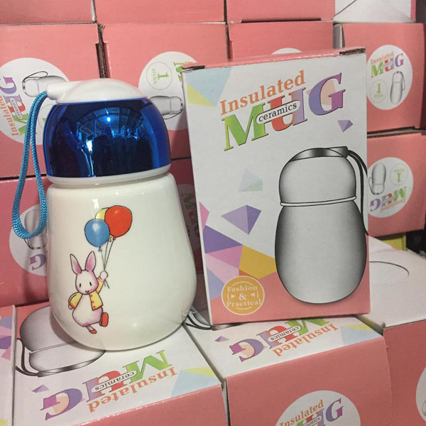 Cốc sứ giữ nhiệt nắp gương mẫu mới