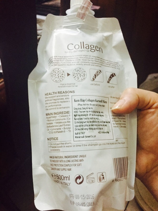 Bán sỉ dầu hấp tóc Collagen Karseell Maca
