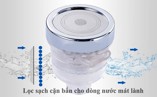 Đầu lọc nước tăng áp 3 chế độ