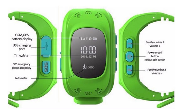 Đồng hồ định vị trẻ em GPS Q50