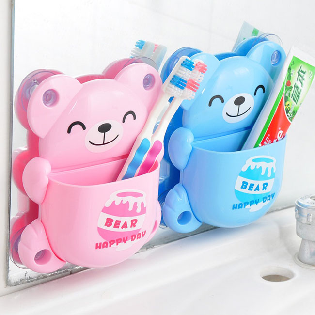 Dụng cụ để bàn chải đánh răng hình chú gẫu nghộ nghĩnh