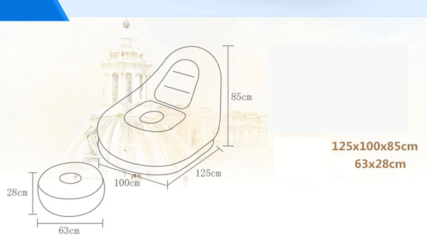 Ghế hơi tựa lưng mẫu mới
